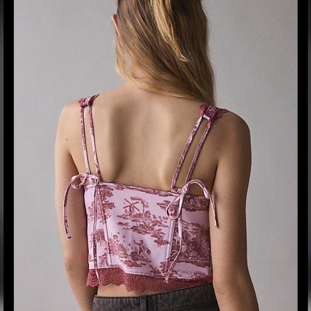Out From Under Dolce Verano Corset in Pink - Picture 2 of 7